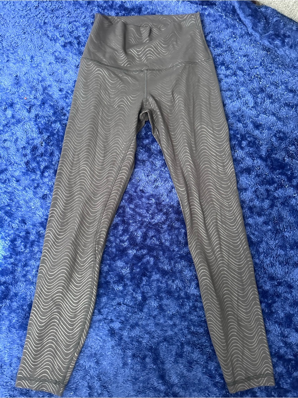 lululemon athletica Gray High-Rise Wave-Print Leggings